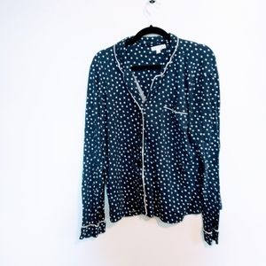 Seeing Stars button front star pj top size XL. Mild wash wear